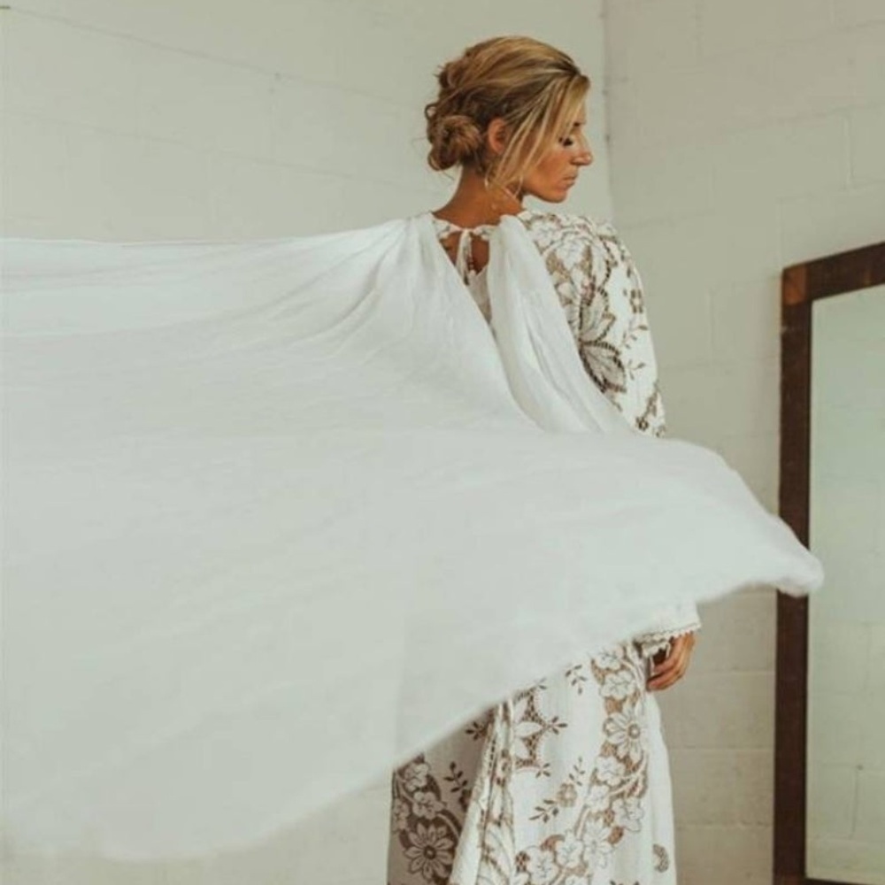 New Handmade Cape Wedding Veil Bridal Bride bridal soft
